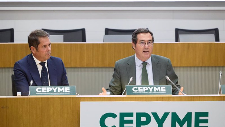 ep archivo el presidente de la ceoe antonio garamendi d y el presidente de cepyme geardo cuerva iz ep archivo el presidente de la ceoe antonio garamendi d y el presidente de cepyme geardo cuerva iz