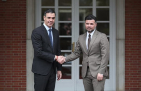 ep archivo   el presidente del gobierno pedro sanchez i recibe al portavoz de erc en el congreso