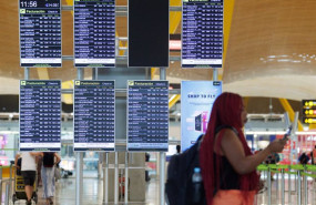 ep archivo   paneles de facturacion de la terminal t4 del aeropuerto adolfo suarez madrid barajas