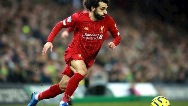 ep el delantero del liverpool mohamed salah en un partido de la premier league contra el norwich