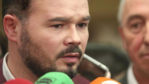 ep el portavoz de erc en el congreso gabriel rufian i ofrece declaraciones a la prensa tras