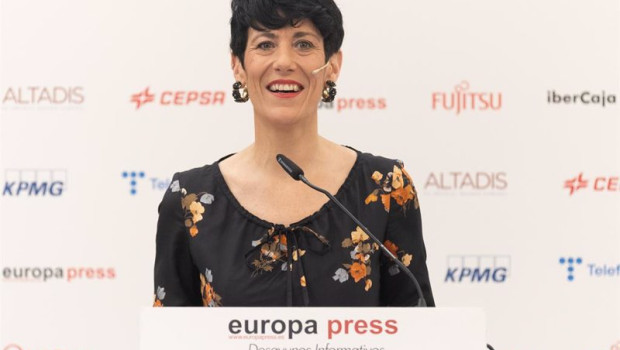 ep la ministra de inclusion seguridad social y migraciones elma saiz interviene el desayuno