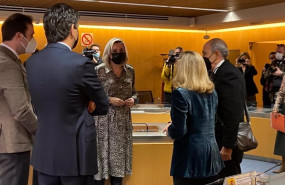 ep la presidenta de asufin patricia suarez en la reunion con el ministerio de asuntos economicos y