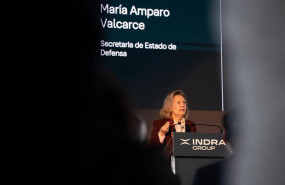 ep la secretaria de estado de defensa amparo valcarce en el acto organizado por indra en oviedo