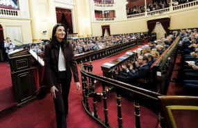 ep la socialista pilar llop es aplaudida por los senadores tras ser nombrada nueva presidenta del