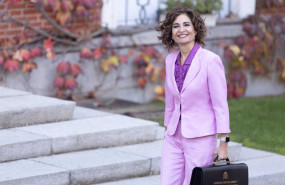 ep la vicepresidenta cuarta y ministra de hacienda maria jesus montero a su llegada ayer a la