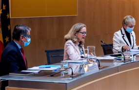 ep la vicepresidenta primera y ministra de asuntos economicos nadia calvino preside este miercoles 6
