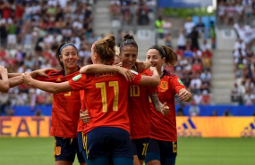 ep las jugadoras de la seleccion espanola femenina celebran el gol de jennifer hermoso ante los