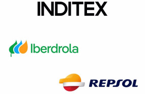 ep logo de inditex iberdrola y repsol
