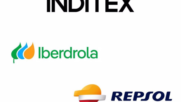 ep logo de inditex iberdrola y repsol