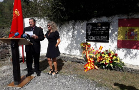 ep maria jose rama viuda de juan carlos beiro asesinado por eta en 2002 durante el acto de este