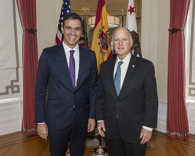 Pedro Sánchez y Jerry Brown | OFICINA DEL GOBERNADOR DE CALIFORNIA ep pedro sanchezjerry brown
