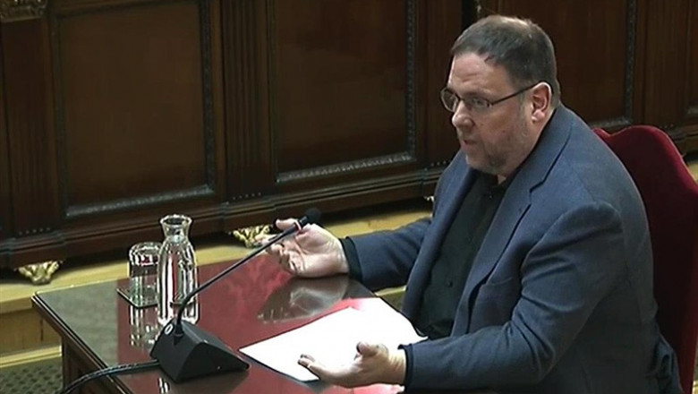 El president d'ERC, Oriol Junqueras | SEÑAL DE TV DEL TRIBUNAL SUPREMO ep president derc oriol junqueras
