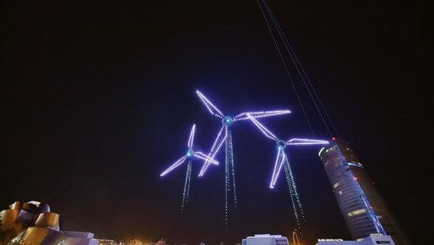 ep show de drones en el cielo de bilbao