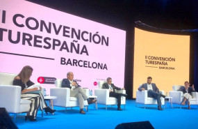 ep archivo   el alcalde de caceres luis salaya participa en la convencion de turespana en barcelona