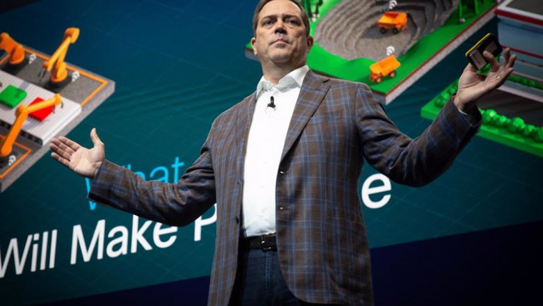 ep archivo el consejero delegado de cisco chuck robbins durante una ponencia en el mobile world ep archivo el consejero delegado de cisco chuck robbins durante una ponencia en el mobile world