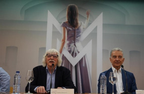 ep carlos lopez puccio componentes del grupo argentino les luthiers en la rueda de prensa de la