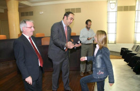 ep el expresidente de la diputacion de segovia javier santamaria junto al actual jefe de la