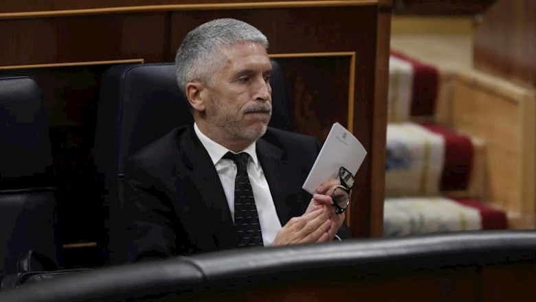 ep el ministro del interior fernando grande marlaska en el hemiciclo del congreso de los diputados
