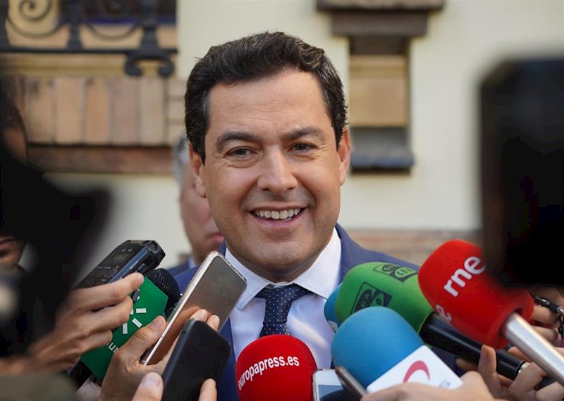 ep el presidente de la junta juanma moreno en declaraciones a la prensa