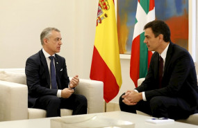 ep el presidente del gobierno pedro sanchez recibe al presidente del gobierno vasco inigo urkullu en