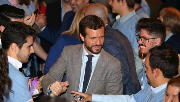ep el presidente del partido popular pablo casado protagoniza en el hotel beatriz de toledo un acto