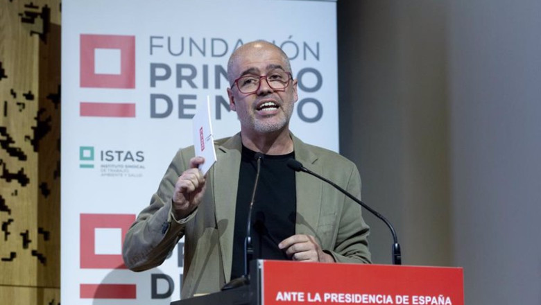 ep el secretario general de ccoo unai sordo interviene este martes durante la jornada del sindicato ep el secretario general de ccoo unai sordo interviene este martes durante la jornada del sindicato