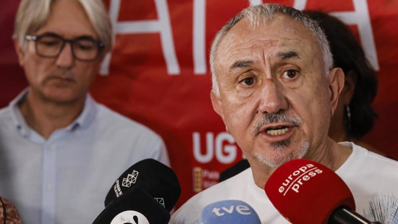 El secretario general de UGT, Pepe Álvarez, en Torrent (Valencia) | ROBER SOLSONA - EUROPA PRESS ep el secretario general de ugt pepe alvarez en torrent valencia
