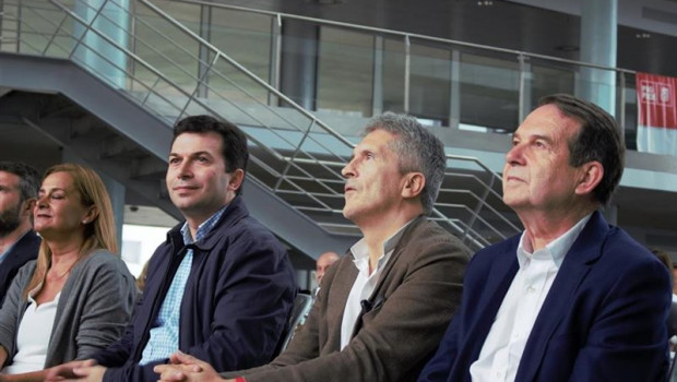 ep el secretario xeral del psdeg gonzalo caballero el ministro del interior fernando grande-marlaska