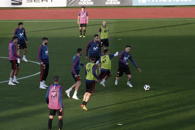Entrenamiento selección española Ciudad Fútbol Rozas concentración | EUROPA PRESS ep entrenamiento seleccion espanola ciudad futbol rozas concentracion 20180602111002