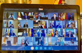 ep imagen de la videoconferencia de presidentes