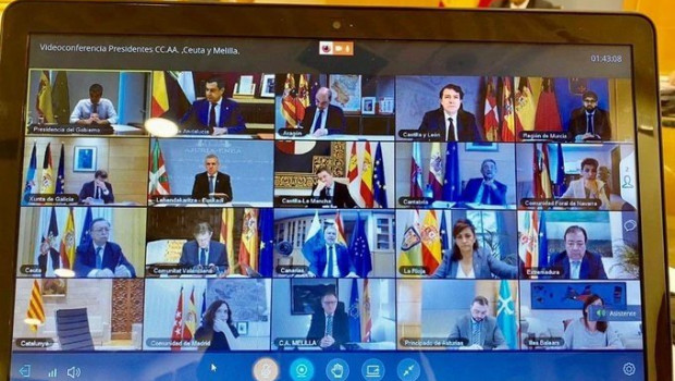 ep imagen de la videoconferencia de presidentes