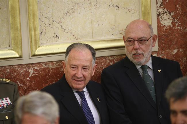 José Manuel Maza y Félix Sanz Roldán en el homenaje a la víctimas en el Congreso | EUROPA PRESS ep jose manuel mazafelix sanz roldanhomenajela victimascongreso