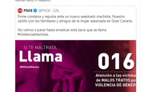 ep la diputada de podemos sofia castanon contesta en twitter a un tuit del psoe sobre violencia