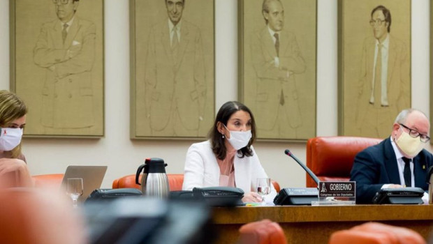 ep la ministra de industria comercio y turismo reyes maroto en una comparecencia en comision en el