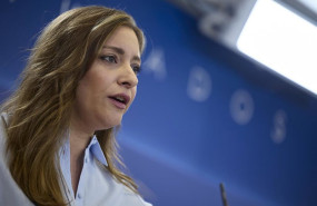 ep la portavoz del pp en el congreso ester munoz ofrece una rueda de prensa en el congreso de los