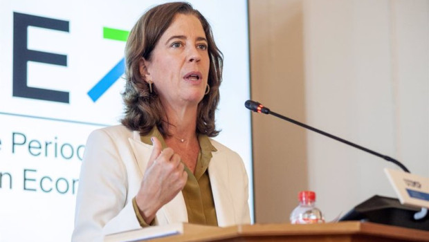 ep la presidenta de la asociacion espanola de banca aeb alejandra kindelan en el xl seminario de la