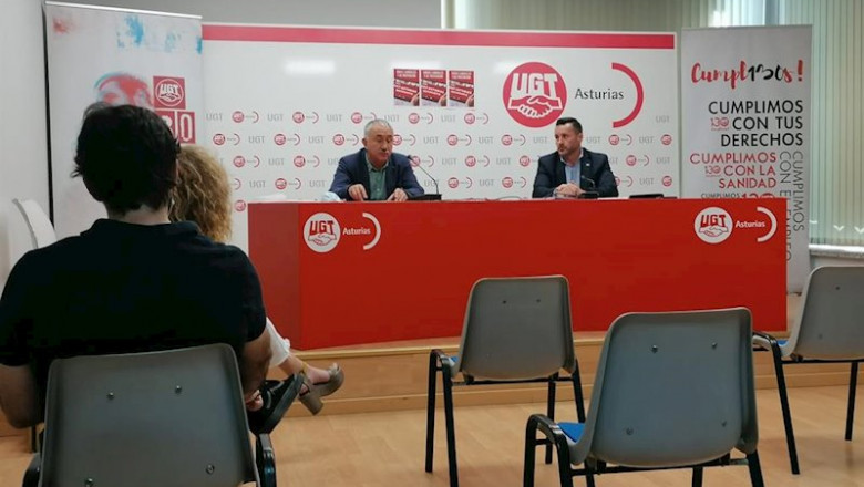 ep secreatrios de ugt pepe alvarez y javier fernandez lanero