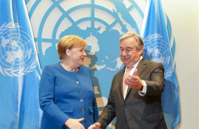ep 23 september 2019 us new york un secretary-general antonio guterres r receives german chancellor