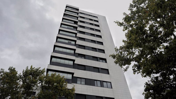 ep bloques de edificios en una imagen de archivo