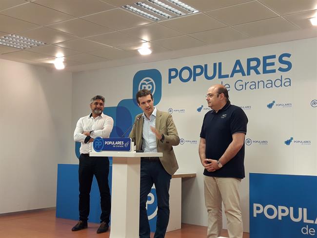 El candidato a la presidencia del PP, Pablo Casado, en Granada | EUROPA PRESS ep candidatola presidenciapp pablo casado en granada