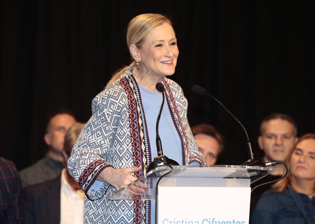 Cifuentes en un acto del PP | CANDIDATURA CRISTINA CIFUENTES ep cifuentesun actopp