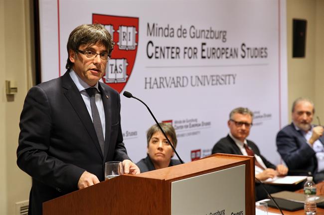 Conferencia del pte.C.Puigdemont en la Universidad de Harvard | GENERALITAT / JORDI BEDMAR ep conferenciaptecpuigdemontla universidadharvard