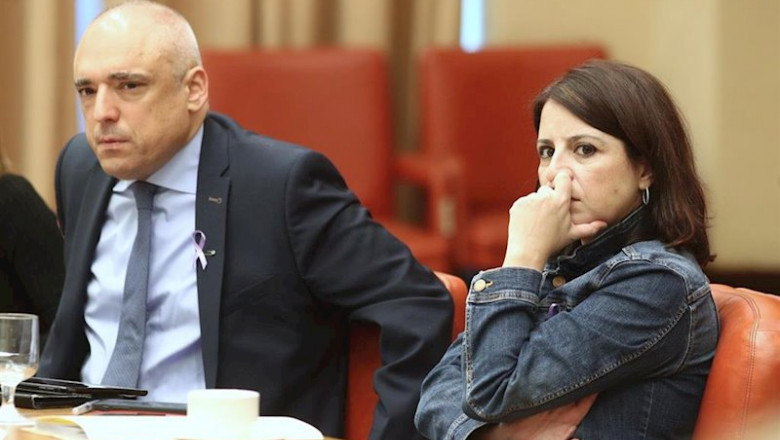 El diputado del PSOE Rafael Simancas y la portavoz del Partido Socialista en el Congreso, Adriana Lastra, durante la reunión de la Diputación Permanente del Congreso | Eduardo Parra - Europa Press ep el diputado del psoe rafael simancas y la portavoz del partido socialista en el congreso adriana