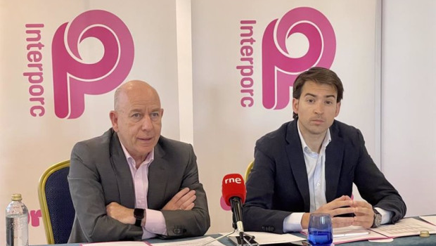 ep el director de la interprofesional del porcino de capa blanca interporc alberto herranz y el