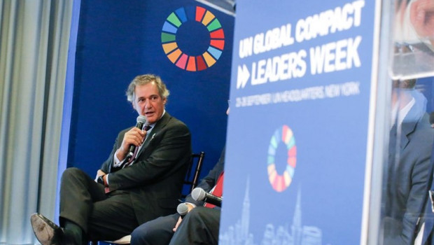 ep el presidente de acciona jose manuel entrecanales durante su intervencion en la cumbre de accion