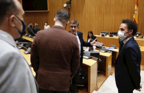 ep el presidente de la comision patxi lopez junto a los diputados de erc gabriel rufian y ciudadanos