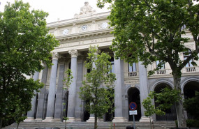 ep exterior del palacio de la bolsa a 13 de mayo de 2021 en madrid espana