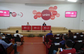 ep ismael saez y pepe alvarez en una reunion del consejo nacional de ugt pv