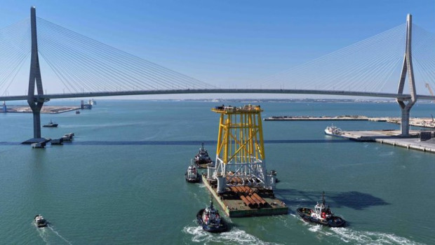 ep jacket de subestacion para ocean winds construida en el astillero de puerto real